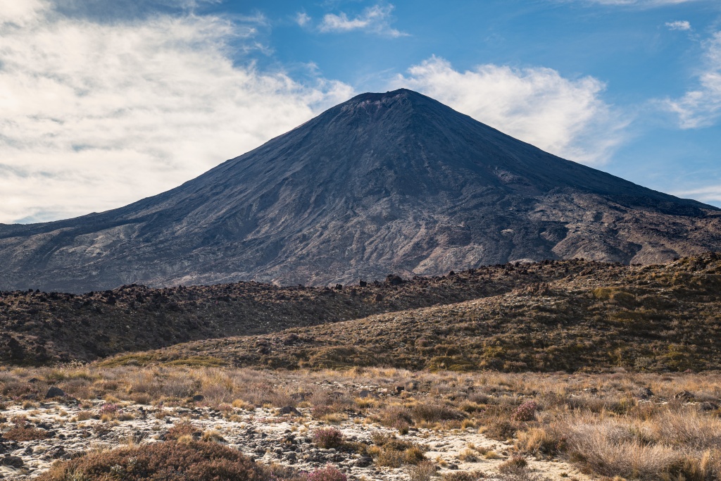 Début de la randonnée du Tongariro Alpine Crossing en Nouvelle-Zélande