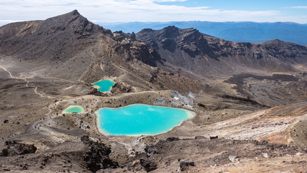 Randonnée du Tongariro Alpine Crossing : voir les lacs émeraudes