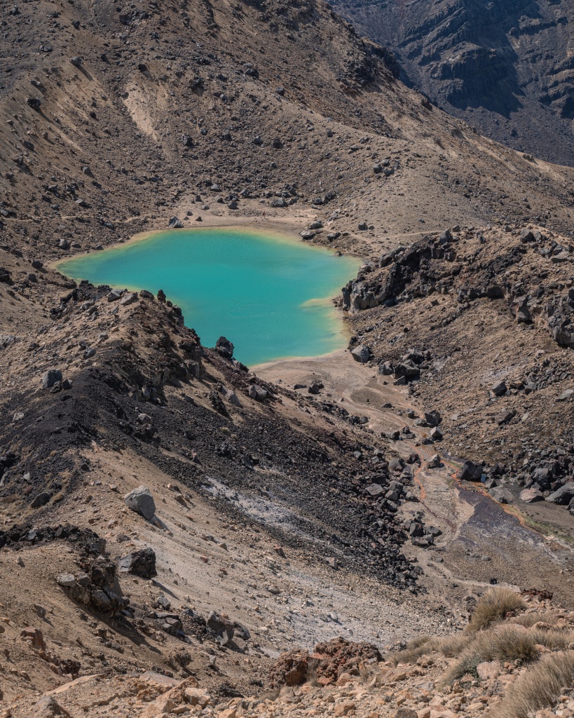 Lacs émeraudes Tongariro en Nouvelle-Zélande