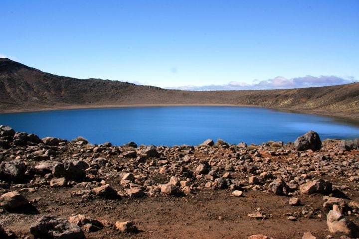 Parc national du Tongariro : lac bleu