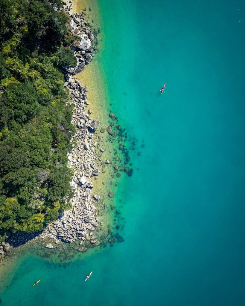 Que faire dans le parc Abel Tasman : faire du kayak sur la journée