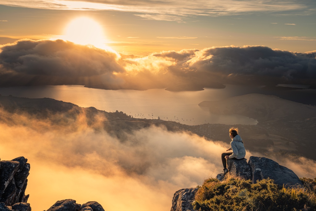 Que faire à Akaroa en Nouvelle-Zélande : faire la randonnée Stoney Bay Peak Track
