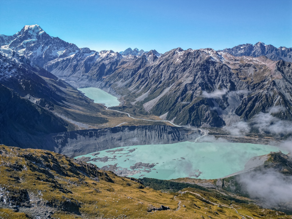 Top 5 des randonnées au Mont Cook en Nouvelle-Zélande, lac Pukaki et lac Tekapo