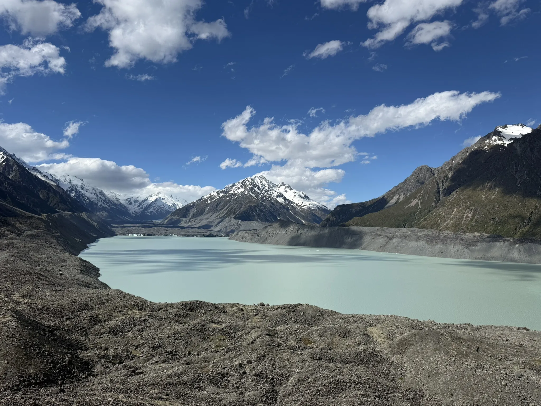Faire la randonnée Blue Lakes Loop Track au Mont Cook en Nouvelle-Zélande
