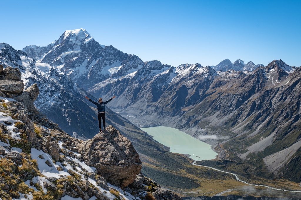 Faire de la randonnée au Mont Cook en Nouvelle-Zélande
