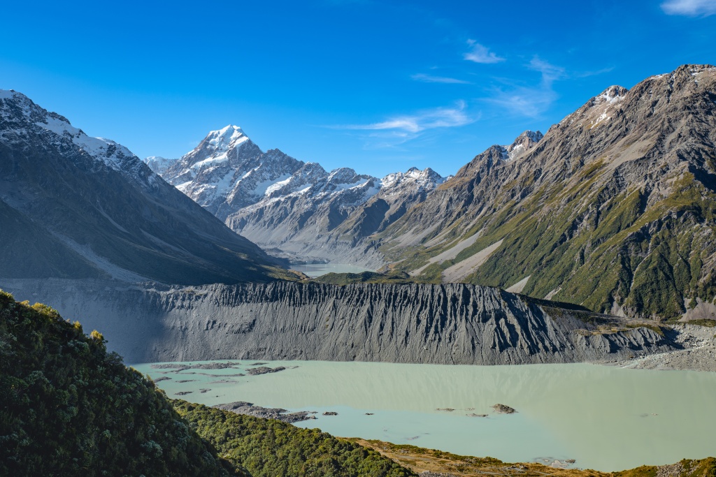 Faire la randonnée Hooker Valley Track au Mont Cook en Nouvelle-Zélande