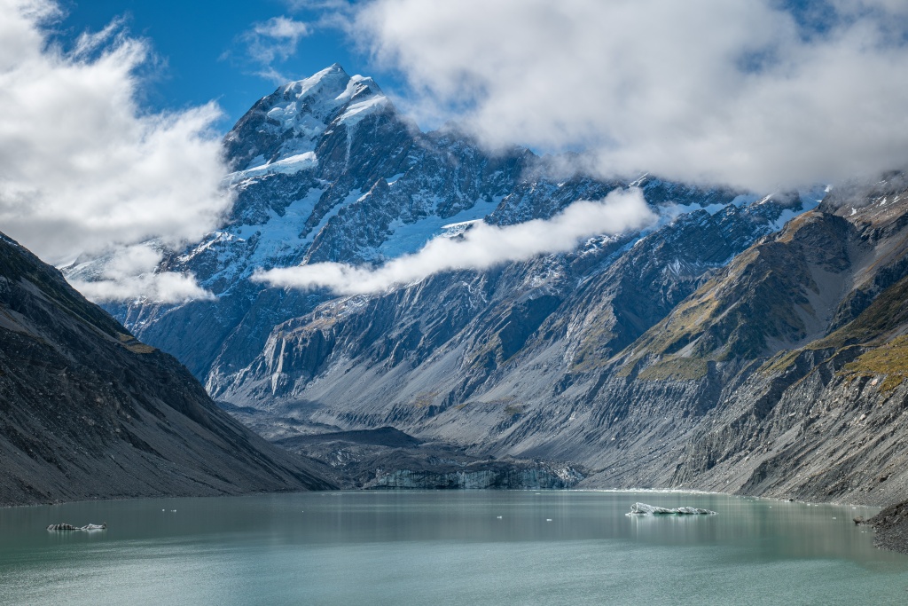 Que faire au Mont Cook en Nouvelle-Zélande : faire la randonnée Hooker Valley Track