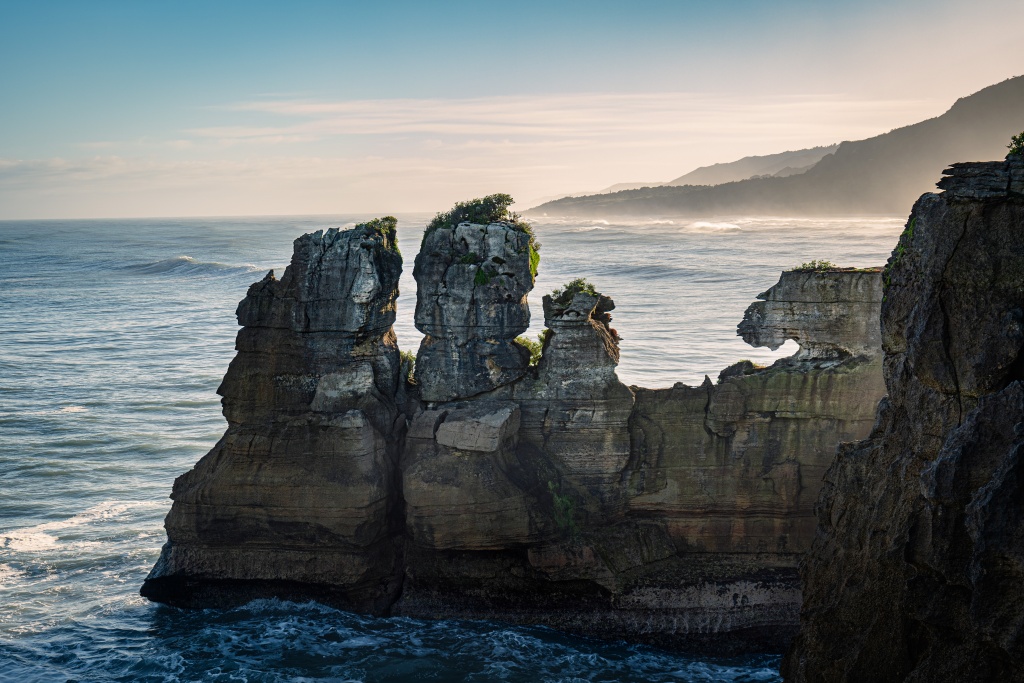 Que faire lors d'un road trip sur la West Coast en Nouvelle-Zélande : voir les Punakaiki Pancake Rocks